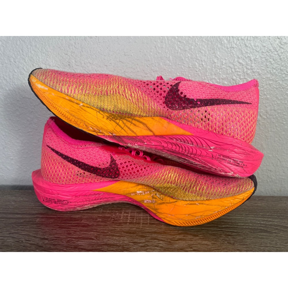 Nike ZoomX Vaporfly Next% 3 Mens 10 Hyper Pink Laser Orange DV4129-600 - Picture 13 of 13